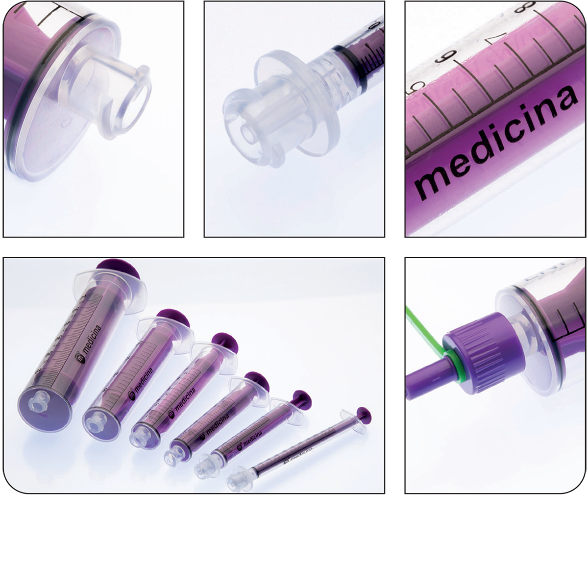 ENFit Reusable Syringes, ISO 80369-3 & Connector Compliant